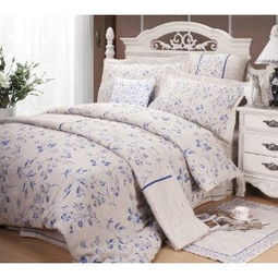 夏日轻凉 恩达家纺青花寐影苎麻四件套，诠释田园与舒适的完美交融