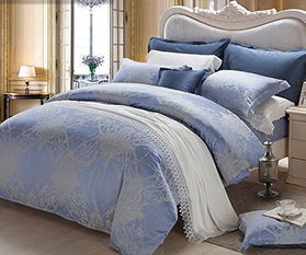 简约浪漫的贵族体验 梦洁家纺莫代尔提花四件套